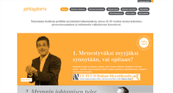 Desktop Screenshot of johtajatiimi.com